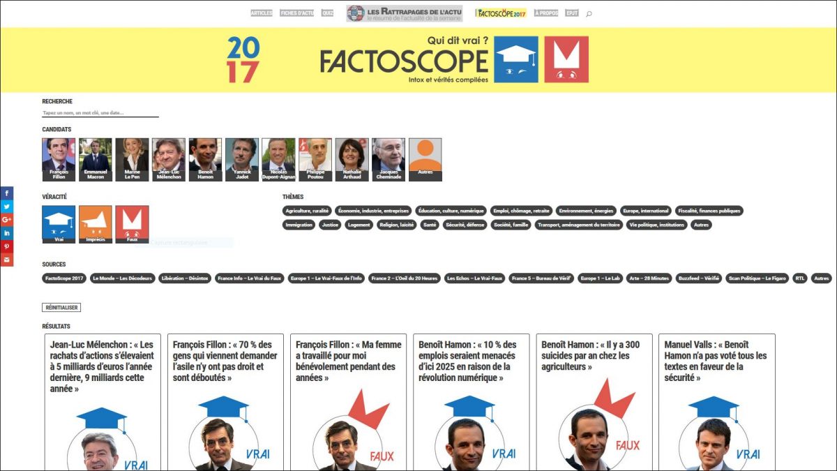 FactoScope « fact-checke » la présidentielle